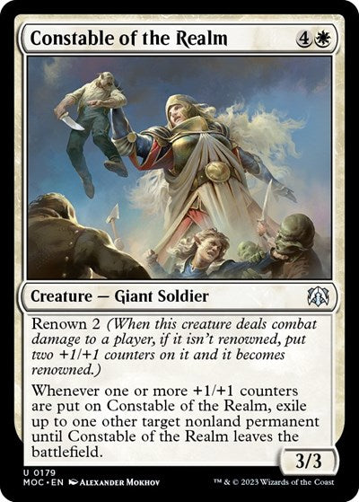 Constable of the Realm (MOC) #179 Uncommon (Lightly Played) Commander: March of the Machine Magic: The Gathering: 2023