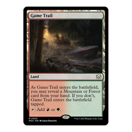 Game Trail (MOC) #405 Rare (Lightly Played) Commander: March of the Machine Magic: The Gathering: 2023