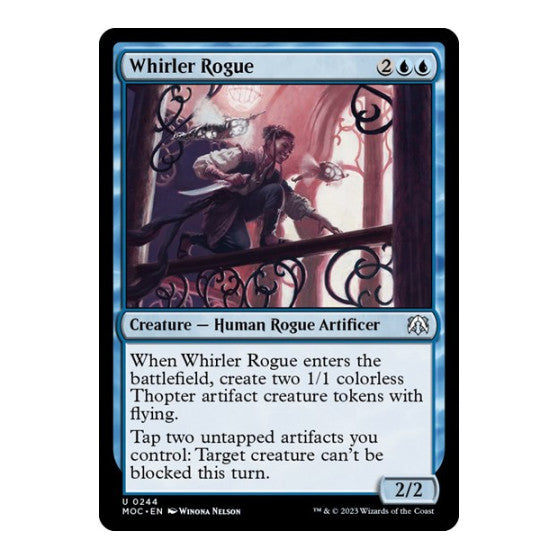 Whirler Rogue (MOC) #244 Uncommon (Lightly Played) Commander: March of the Machine Magic: The Gathering: 2023