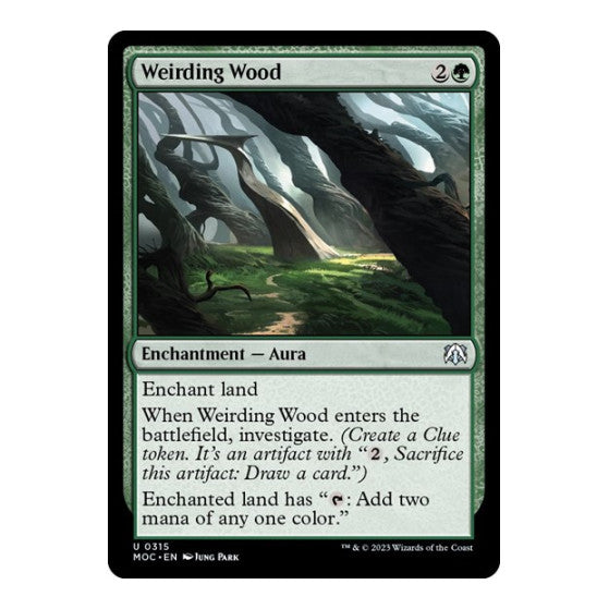 Weirding Wood (MOC) #315 Uncommon (Lightly Played) Commander: March of the Machine Magic: The Gathering: 2023