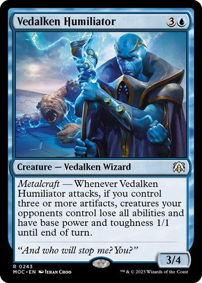 Vedalken Humiliator (MOC) #243 Rare (Near Mint) Commander: March of the Machine Magic: The Gathering: 2023
