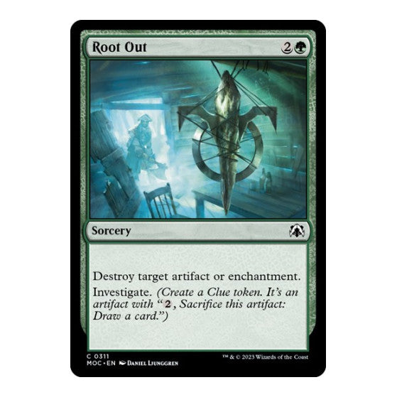 Root Out (MOC) #311 Common (Lightly Played) Commander: March of the Machine Magic: The Gathering: 2023