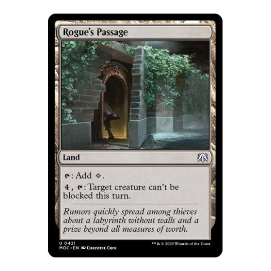 Rogues Passage (MOC) #421 Uncommon (Near Mint) Commander: March of the Machine Magic: The Gathering: 2023