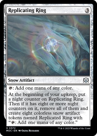 Replicating Ring (MOC) #372 Uncommon (Lightly Played) Commander: March of the Machine Magic: The Gathering: 2023