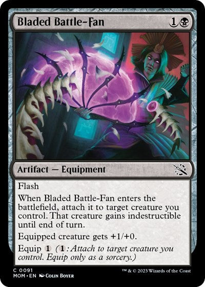 Bladed Battle Fan (MOM) #91 Common March of the Machine Magic: The Gathering: 2023