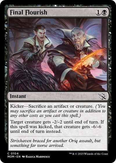 Final Flourish (MOM) #104 Common (Lightly Played) March of the Machine Magic: The Gathering: 2023