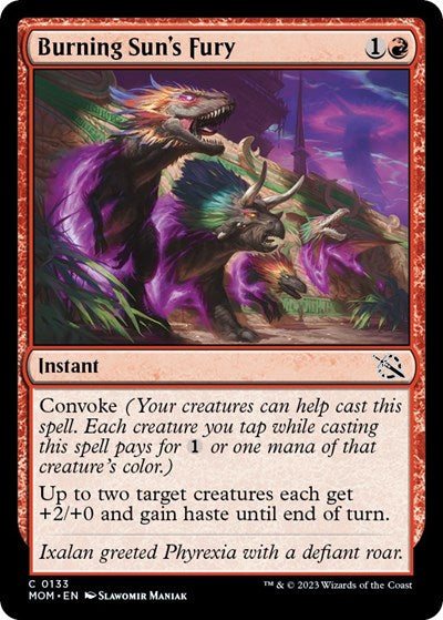 2023 Magic: March of the Machine (MOM) - Burning Suns Fury (#133, Common) (Lightly Played)