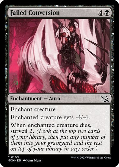 Failed Conversion (MOM) #103 Common (Lightly Played) March of the Machine Magic: The Gathering: 2023