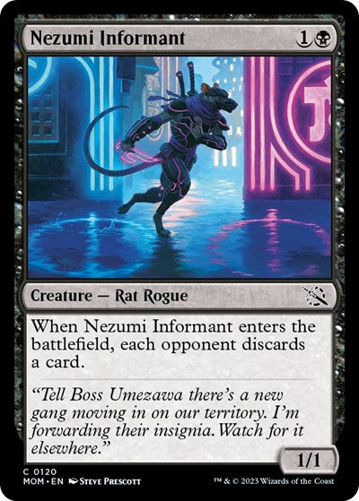 Nezumi Informant (MOM) #120 Common March of the Machine Magic: The Gathering: 2023