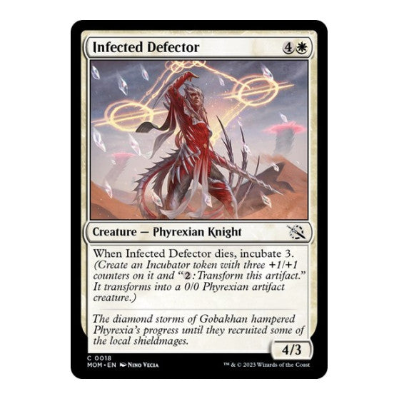 Infected Defector (MOM) #18 Common (Lightly Played) March of the Machine Magic: The Gathering: 2023