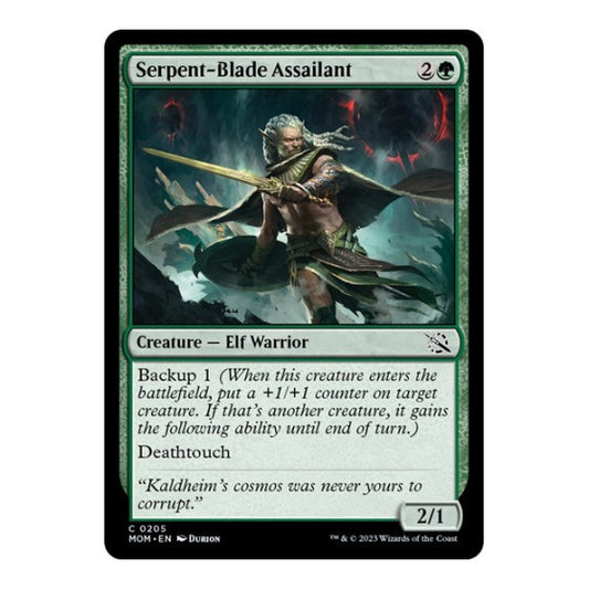 Serpent-Blade Assailant (MOM) #205 Common (Lightly Played) March of the Machine Magic: The Gathering: 2023