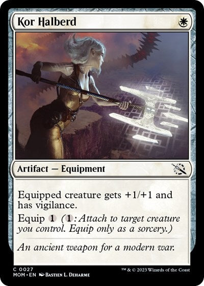 Kor Halberd (MOM) #27 Common (Lightly Played) March of the Machine Magic: The Gathering: 2023