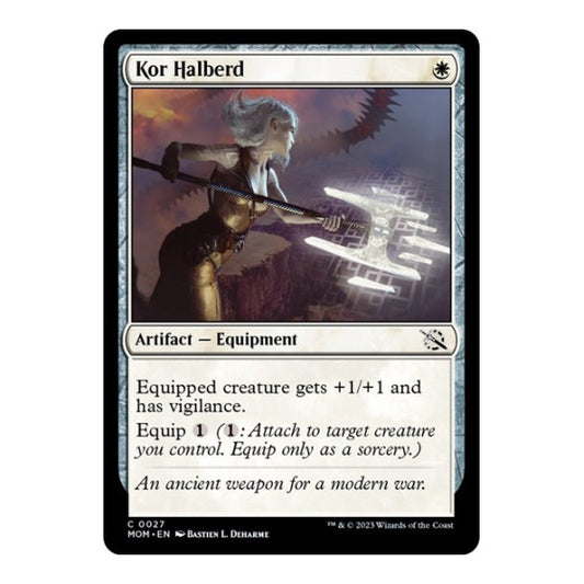 Kor Halberd (MOM) #27 Common (Lightly Played) March of the Machine Magic: The Gathering: 2023