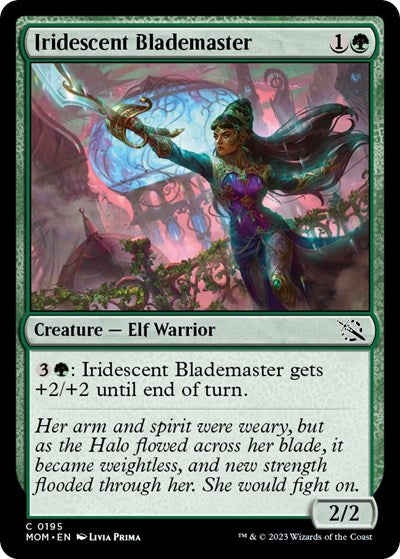 2023 Magic: March of the Machine (MOM) - Iridescent Blademaster (#195, Common)