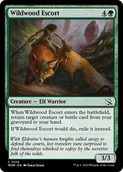Wildwood Escort (MOM) #216 Common March of the Machine Magic: The Gathering: 2023