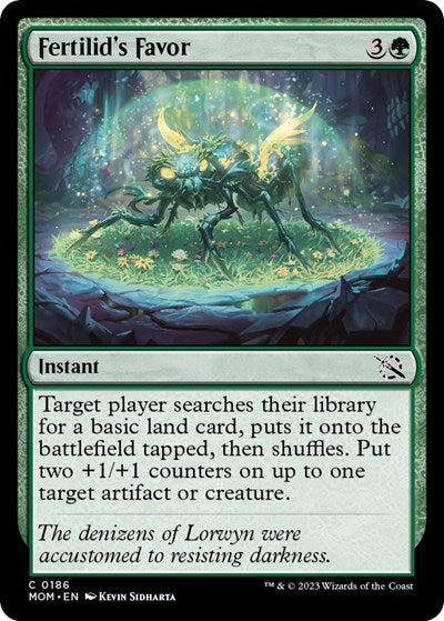 Fertilids Favor (MOM) #186 Common (Lightly Played) March of the Machine Magic: The Gathering: 2023