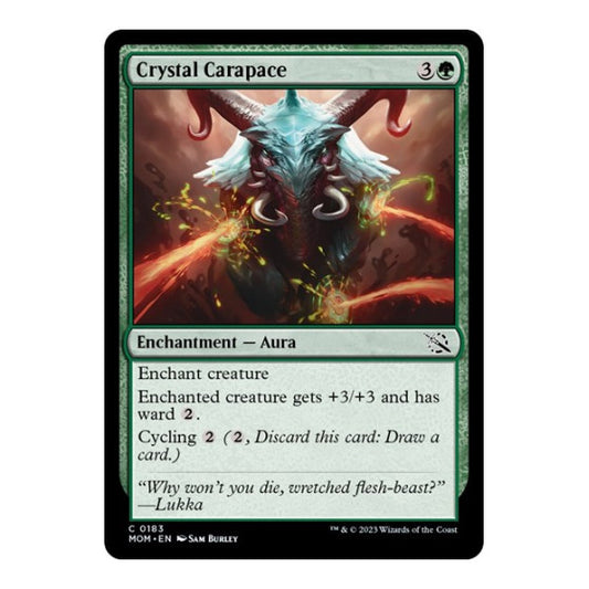 Crystal Carapace (MOM) #183 Common March of the Machine Magic: The Gathering: 2023