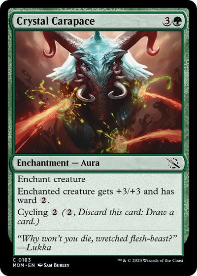 Crystal Carapace (MOM) #183 Common March of the Machine Magic: The Gathering: 2023