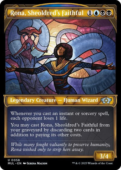 Rona Sheoldreds Faithful (MUL) #58 Uncommon (Lightly Played) March of the Machine: Multiverse Legends Magic: The Gathering: 2023