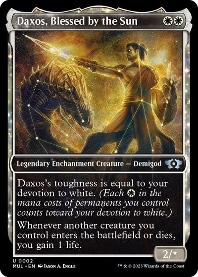 Daxos Blessed by the Sun (MUL) #2 Uncommon (Lightly Played) March of the Machine: Multiverse Legends Magic: The Gathering: 2023