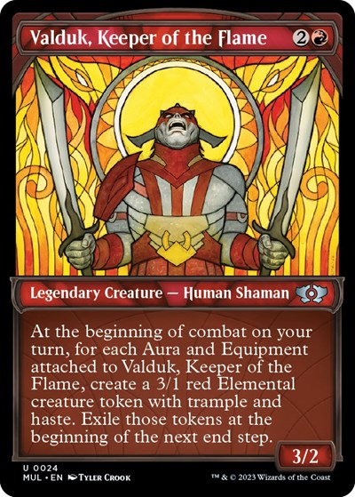 Valduk Keeper of the Flame (MUL) #24 Uncommon (Lightly Played) March of the Machine: Multiverse Legends Magic: The Gathering: 2023