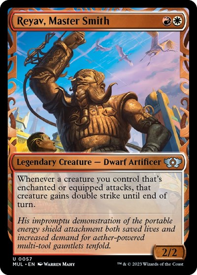 Reyav Master Smith (MUL) #57 Uncommon (Foil Lightly Played) March of the Machine: Multiverse Legends Magic: The Gathering: 2023