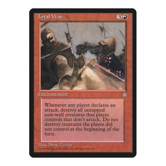 Total War (ICE) #221 Rare (Lightly Played) Ice Age Magic: The Gathering: 1995