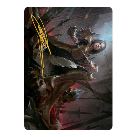Marchesa, Resolute Monarch Art Card (25/81) (Gold-Stamped Signature) (ASMOM) #25 Special (Lightly Played) Art Series: March of the Machine Magic: The Gathering: 2023