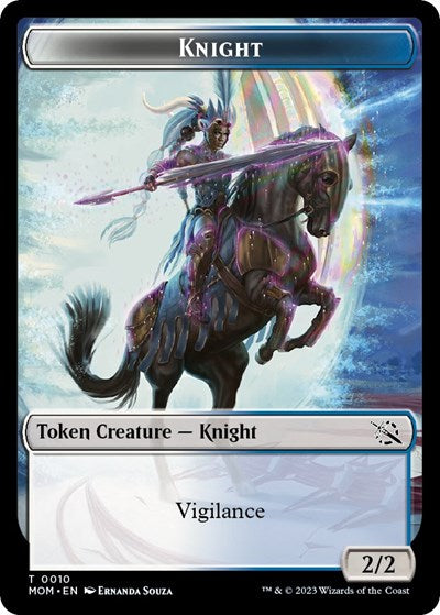 Knight Token (MOM) #10 T (Lightly Played) March of the Machine Magic: The Gathering: 2023