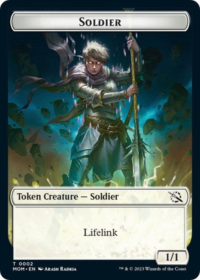 Soldier Token (MOM) #2 T (Lightly Played) March of the Machine Magic: 2023