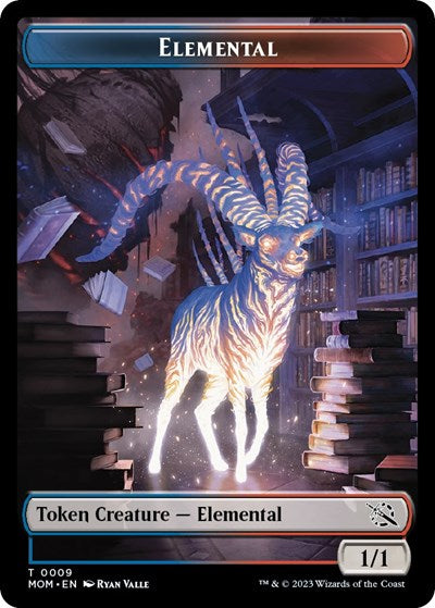 Elemental Token (MOM) #9 T (Lightly Played) March of the Machine Magic: The Gathering: 2023