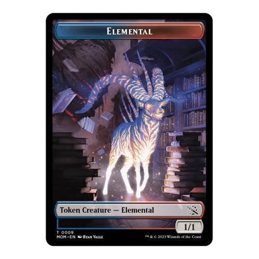 Elemental Token (MOM) #9 T (Lightly Played) March of the Machine Magic: The Gathering: 2023