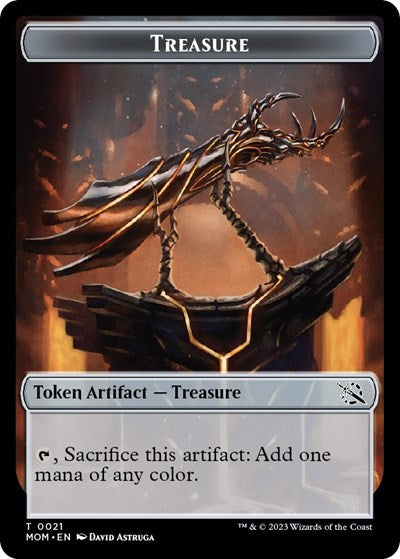 Treasure Token 0021 (MOM) #21 T March of the Machine Magic: The Gathering: 2023