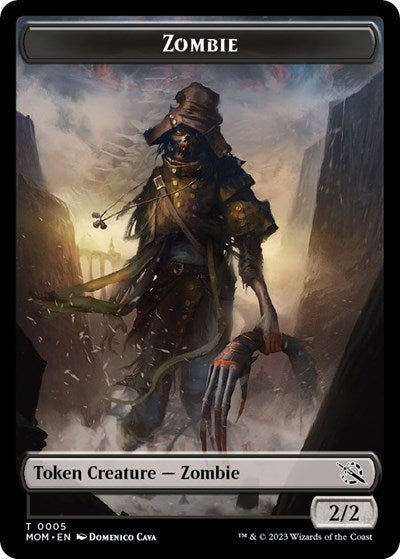 Zombie Token (MOM) #5 T (Lightly Played) March of the Machine Magic: The Gathering: 2023