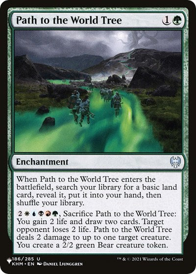 Path to the World Tree (LIST) #KHM-186 Uncommon (Lightly Played) The List Reprints Magic: The Gathering: 2026