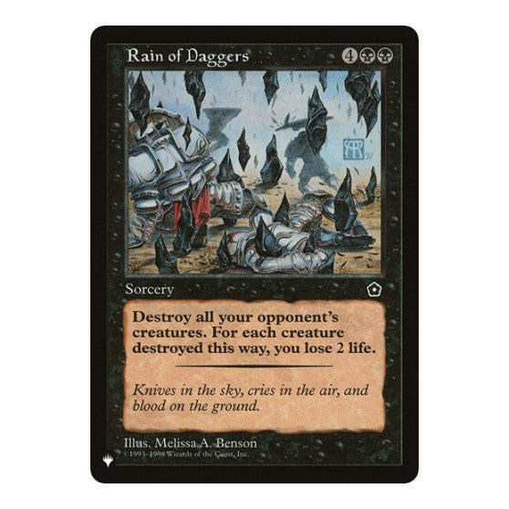 Rain of Daggers (LIST) #P02-85 Rare (Lightly Played) The List Reprints Magic: The Gathering: 2026