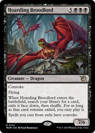 Hoarding Broodlord (PPMOM) #110 Rare (Near Mint) Promo Pack: March of the Machine Magic: The Gathering: 2023
