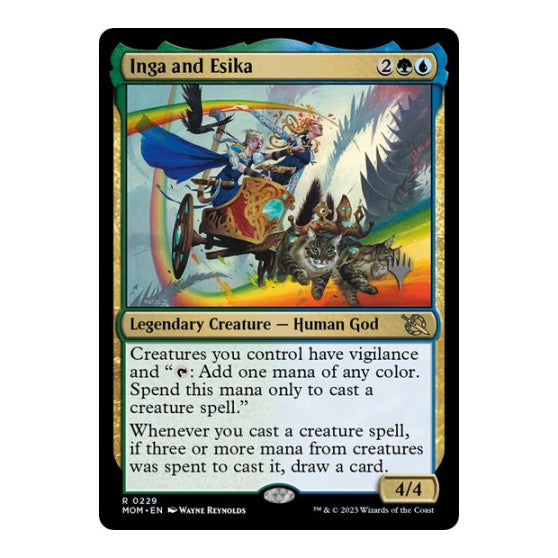 Inga and Esika (PPMOM) #229 Rare (Lightly Played) Promo Pack: March of the Machine Magic: The Gathering: 2023