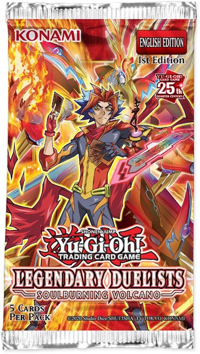 Legendary Duelists Soulburning Volcano Booster Pack 1st Edition (LD10) (Unopened) Legendary Duelists: Soulburning Volcano YuGiOh: 2023