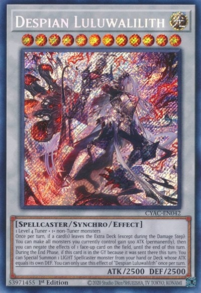 Despian Luluwalilith (CYAC) #CYAC-EN042 Secret Rare (1st Edition Near Mint) Cyberstorm Access YuGiOh: 2023