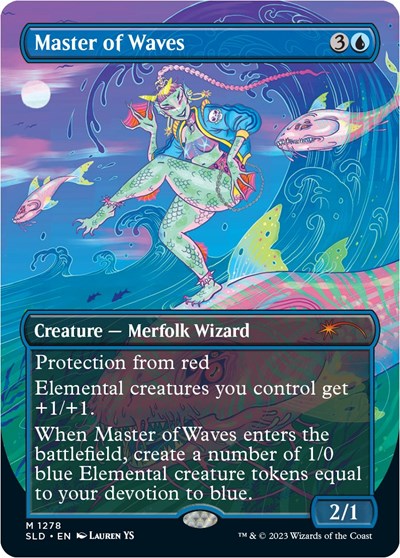 Master of Waves (SLD) #1278 Mythic Rare (Foil Lightly Played) Secret Lair Drop Series Magic: 2026