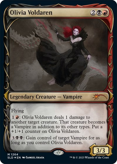 Olivia Voldaren Halo Foil (SLD) #1264 Mythic Rare (Foil Lightly Played) Secret Lair Drop Series Magic: The Gathering: 2026