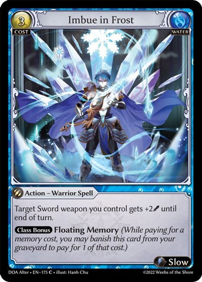 Imbue in Frost (DOA Alter) #175 Common (Lightly Played) Dawn of Ashes Alter Edition Grand Archive TCG: 2023