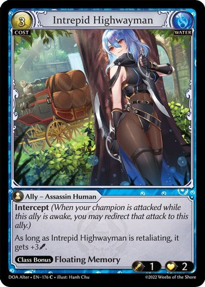 Intrepid Highwayman (DOA Alter) #176 Common (Lightly Played) Dawn of Ashes Alter Edition Grand Archive TCG: 2023