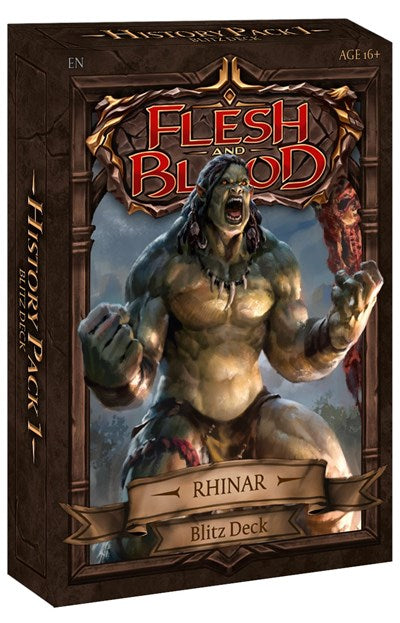 Historic Pack 1 Blitz Deck Rhinar (1HP) (Unopened) History Pack Vol.1 Flesh and Blood TCG: 2022