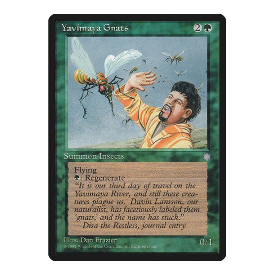 Yavimaya Gnats (ICE) #280 Uncommon (Heavily Played) Ice Age Magic: The Gathering: 1995