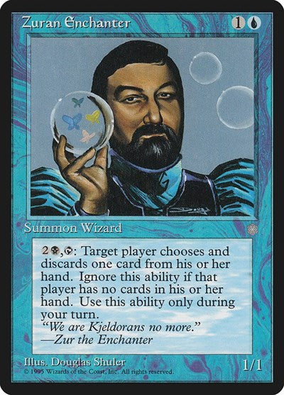 Zuran Enchanter (ICE) #111 Common (Moderately Played) Ice Age Magic: The Gathering: 1995