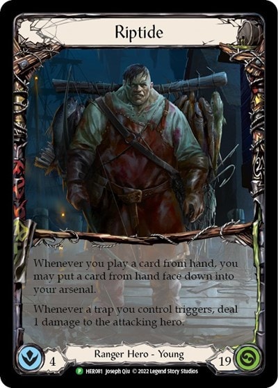 Riptide - HER081 (PR) #HER081 Promo (Rainbow Foil Near Mint) Flesh and Blood: Promo Cards Flesh and Blood TCG: 2019