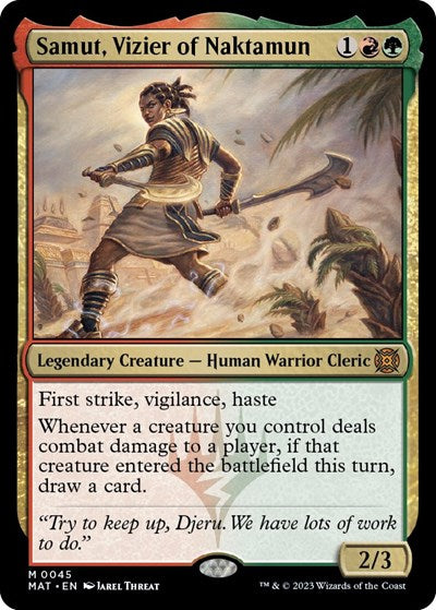 Samut Vizier of Naktamun (MAT) #45 Mythic Rare (Lightly Played) March of the Machine: The Aftermath Magic: 2023