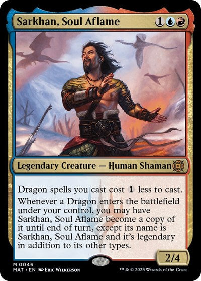 Sarkhan Soul Aflame (MAT) #46 Mythic Rare (Lightly Played) March of the Machine: The Aftermath Magic: The Gathering: 2023